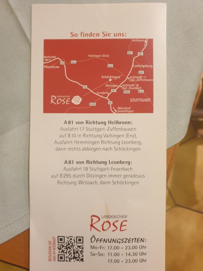 Landgasthof Rose Hotel Ditzingen Bagian luar foto